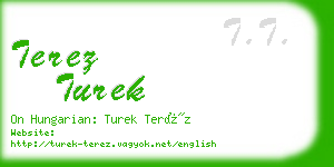 terez turek business card